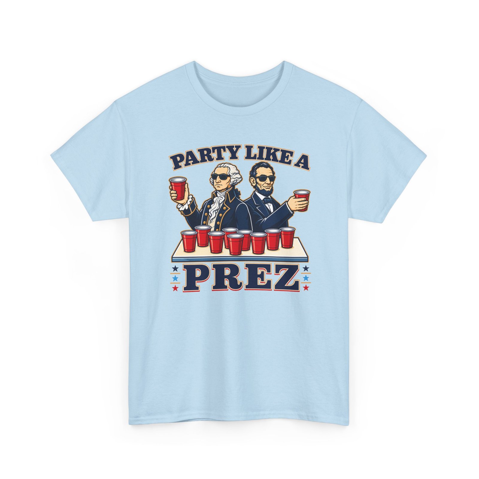Party Like a Prez – Unisex T-Shirt – Founding Fathers Gone Wild - Image 15
