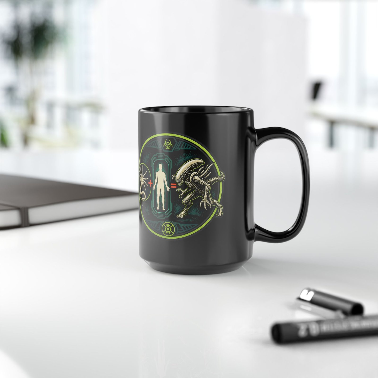 Alien Math - Black Mug – Fuel Up with Xenomorph Logic - Image 9