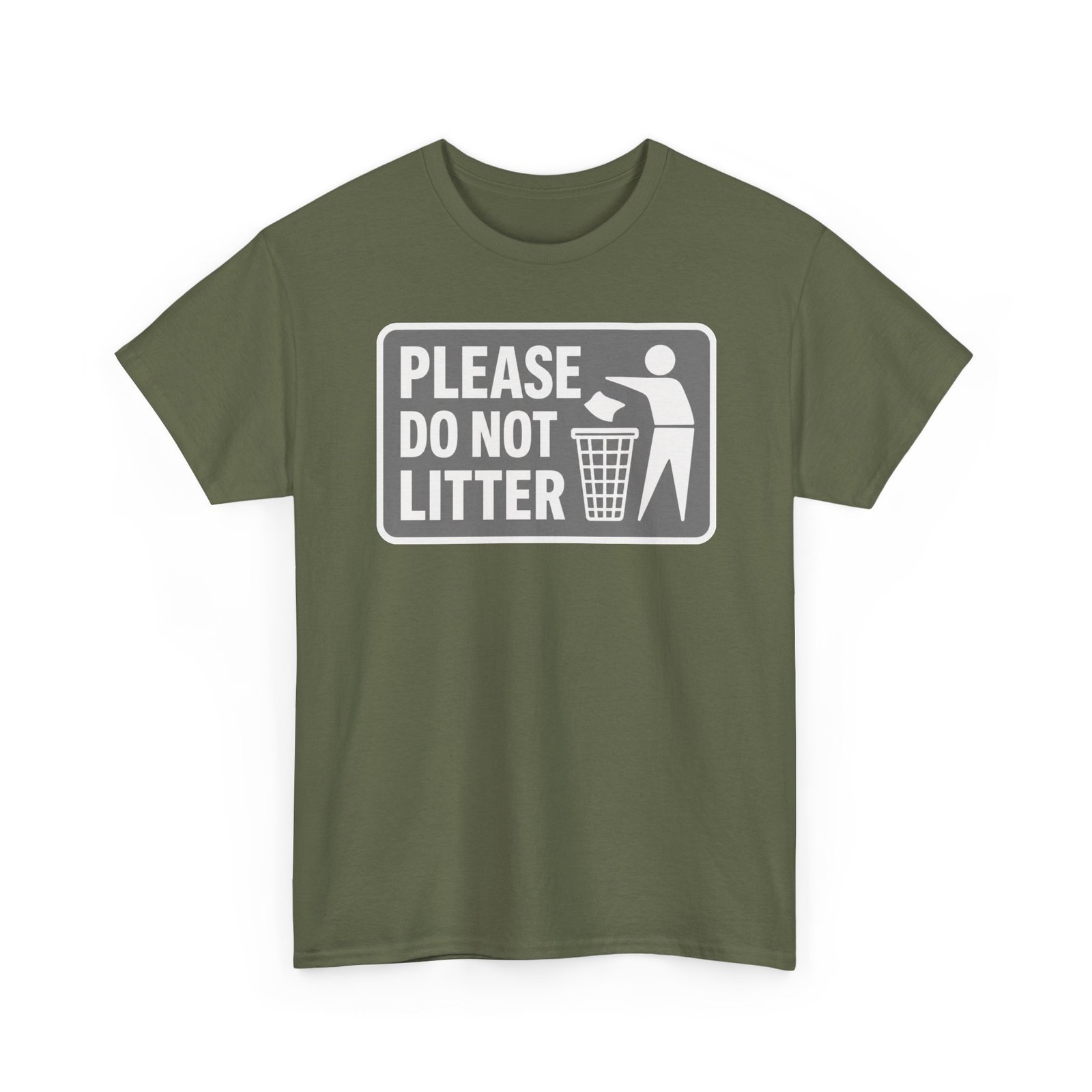 Please Do Not Litter – Unisex T-Shirt – Keep It Clean, People - Image 14
