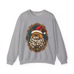 Santa Claws – Unisex Sweatshirt – Meowy and Bright - Image 12
