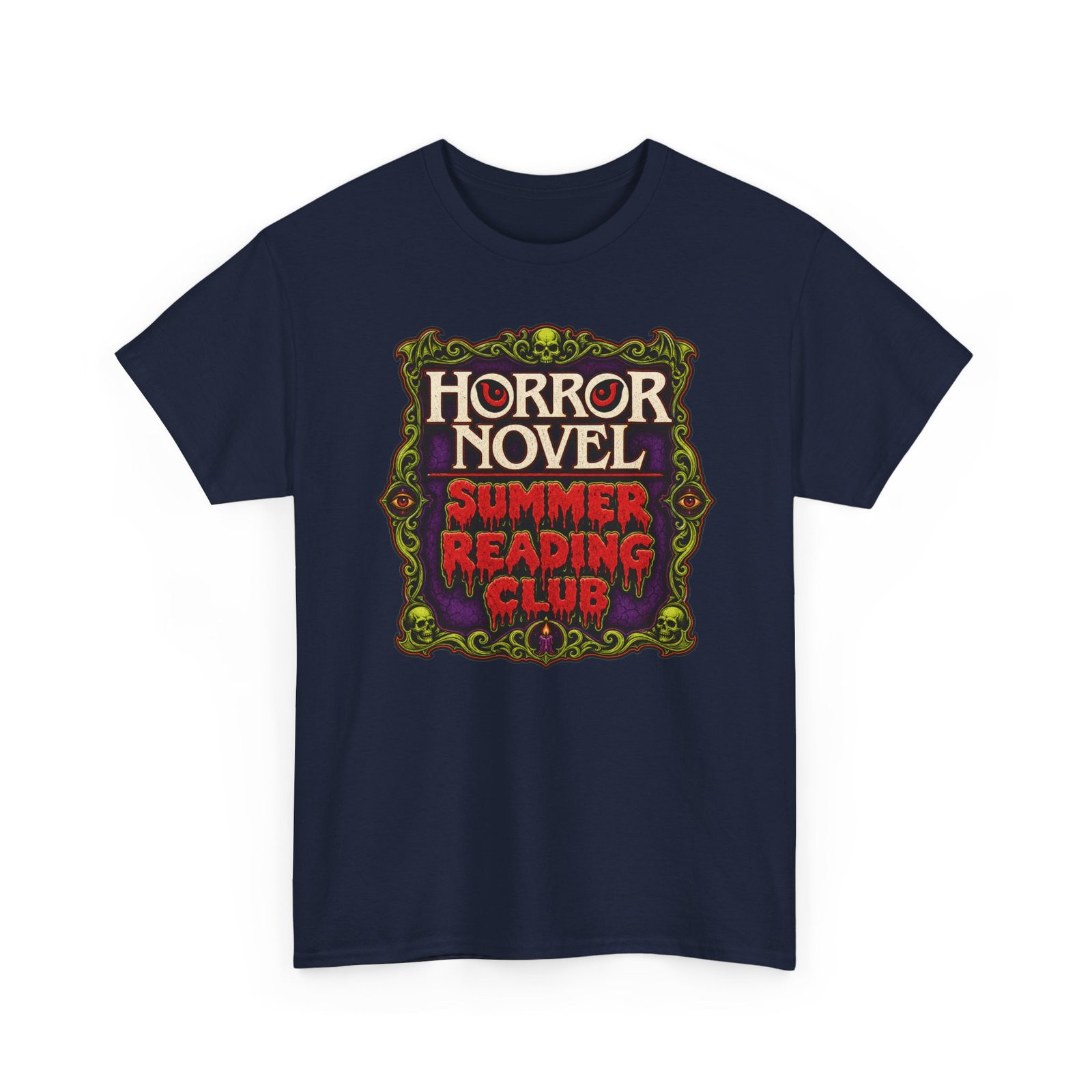 Horror Novel Summer Reading Club – Unisex T-Shirt – Gothic Book Lover - Image 19