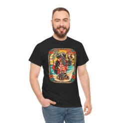 Krampus Island – Unisex T-Shirt – Naughty List, Meet Paradise - Image 4