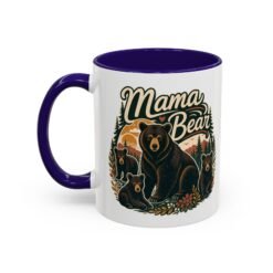 Mama Bear - Color Accent Mug – Fierce Sips, Cozy Vibes - Image 10