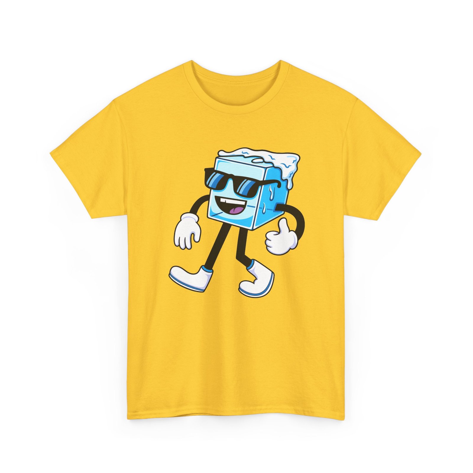 Too Cool Walking Ice Cube - Unisex T-Shirt – Funny Stay Frosty and Chill Pun - Image 13