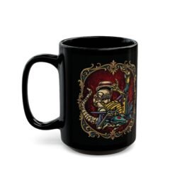 Dancing Baby Xenomorph – Black Mug – Coffee, Chaos and a Tiny Top Hat - Image 7