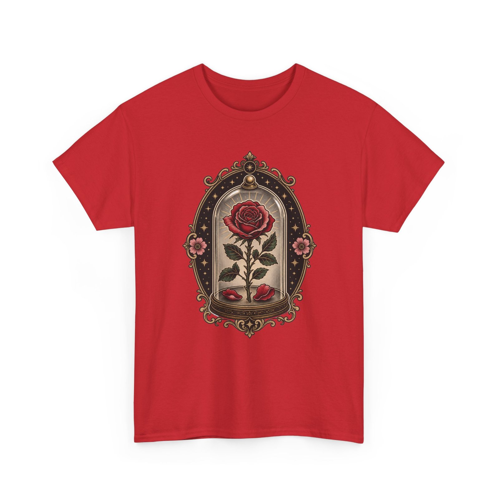 Enchanted Rose - Unisex T-Shirt – Timeless Beauty, Captured in Glass - Image 29