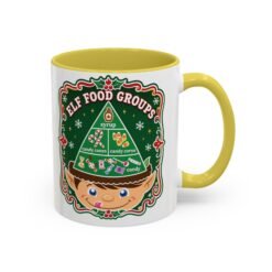 Elf Food Groups – Color Accent Mug – Sweet Sips, North Pole Style - Image 23