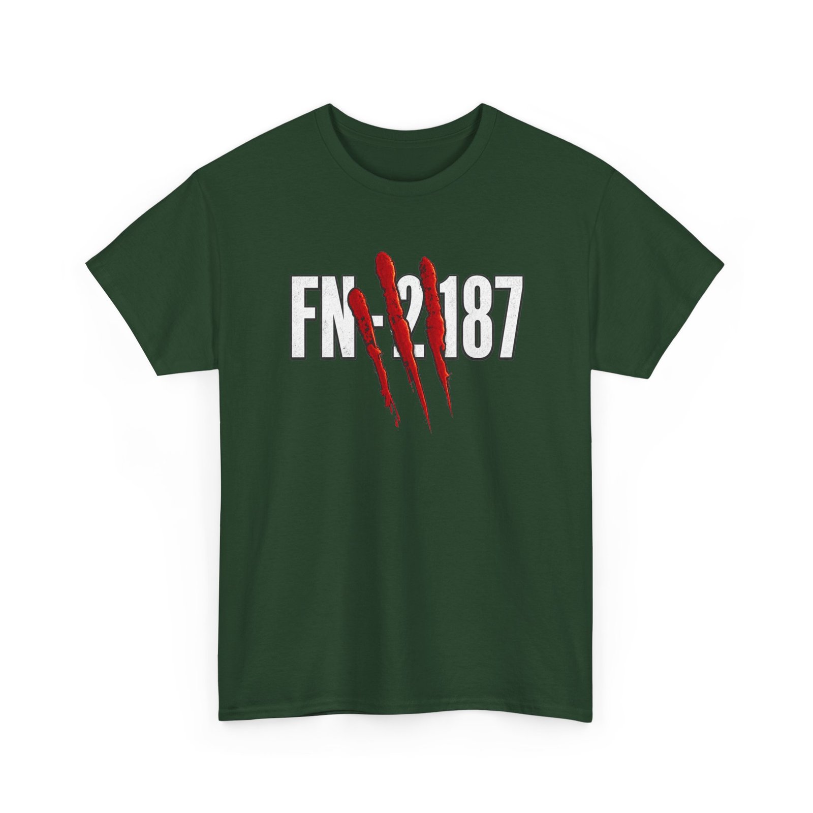 FN-2187 Red Handprint - Unisex T-Shirt – Battle-Worn Sci-Fi Number - Image 22