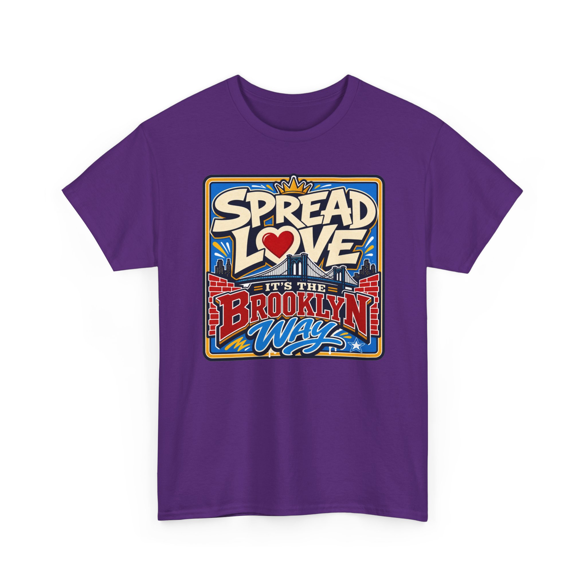 Spread the Love the Brooklyn Way – Unisex T-Shirt – Brooklyn Street Art Style - Image 14