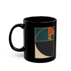 Alternative view of Golden Ratio Spiral - Black Mug – Sip in Perfect Proportion