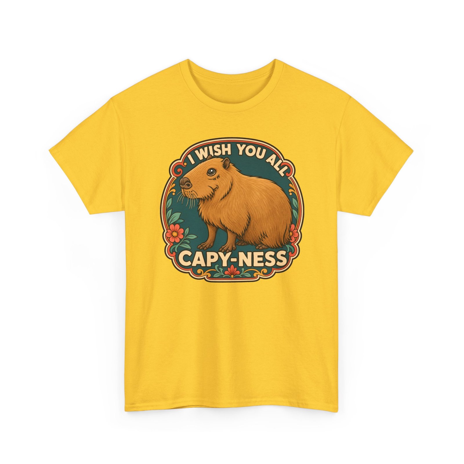 I Wish You All Capy-ness – Unisex T-Shirt – Maximum Chill, Maximum Cute - Image 21