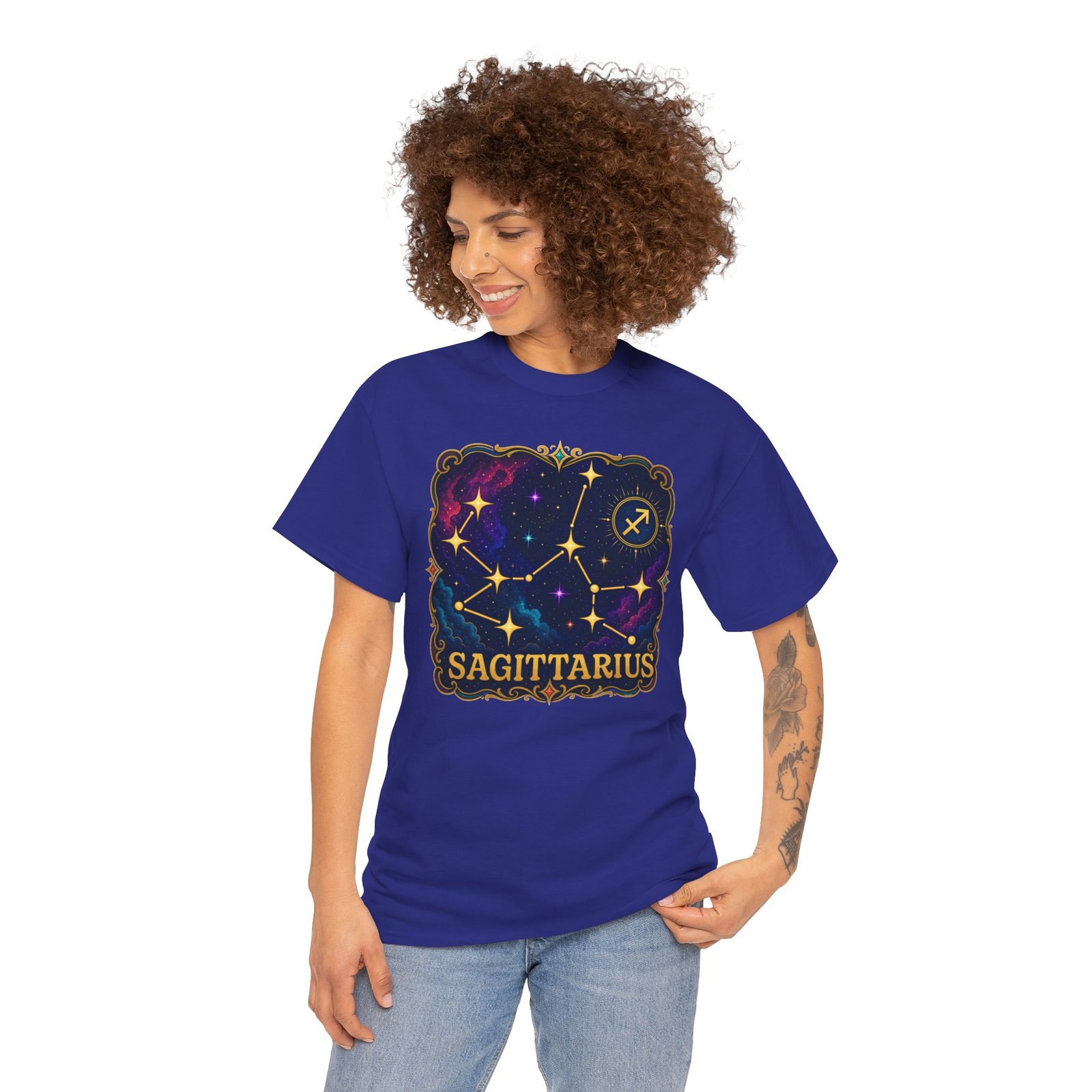 Sagittarius Constellation - Unisex T-Shirt – Aim for the Stars - Image 5