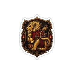 House of Lion – Outdoor Sticker – Wizarding School Courage That Sticks - Image 4