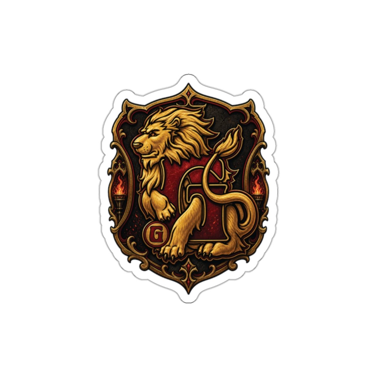 House of Lion – Outdoor Sticker – Wizarding School Courage That Sticks - Image 4