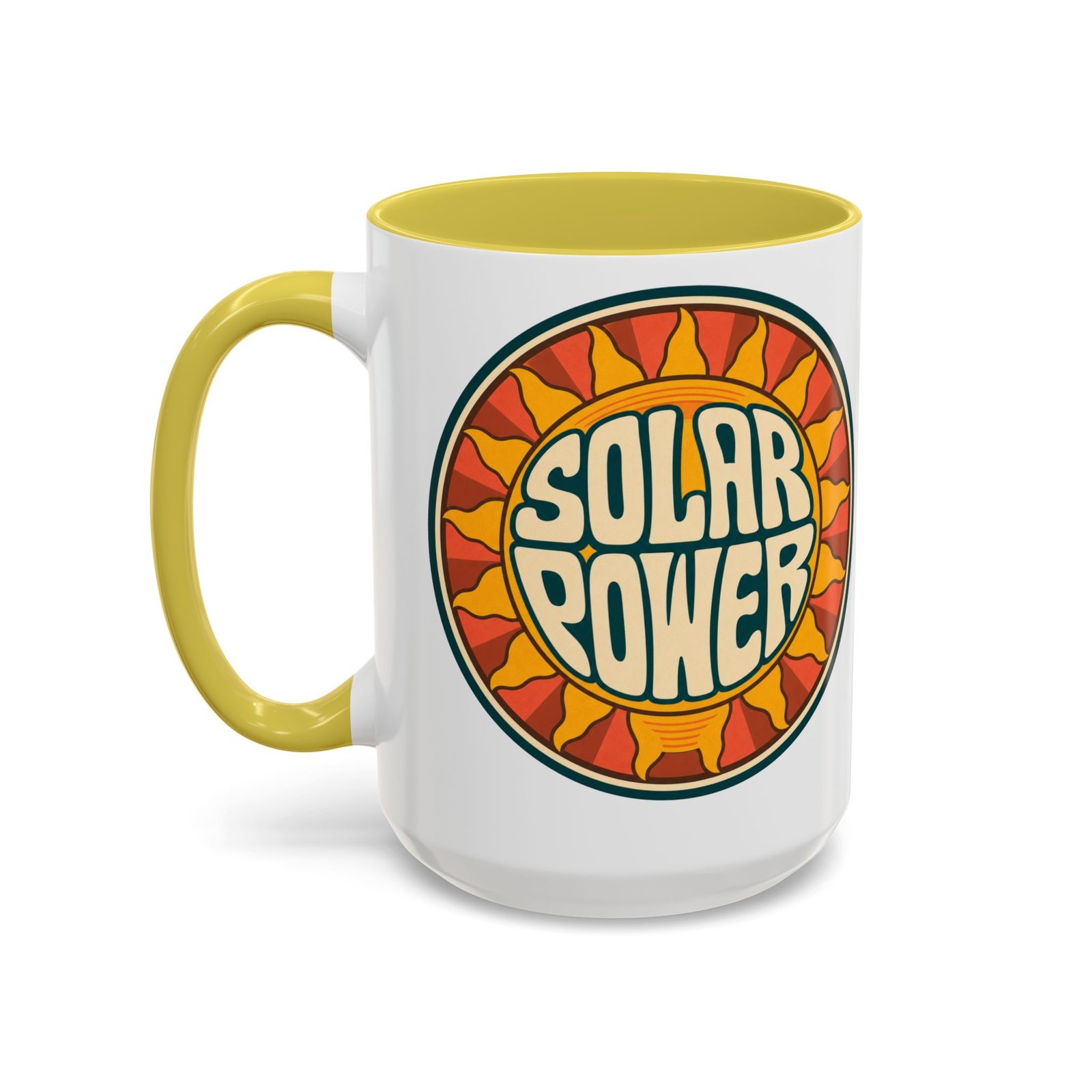 Solar Power – Color Accent Mug – Renewable Morning Energy - Image 46