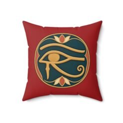 Eye of Horus - Faux Suede Pillow – Ancient Egyptian Symbol Home Décor - Image 8