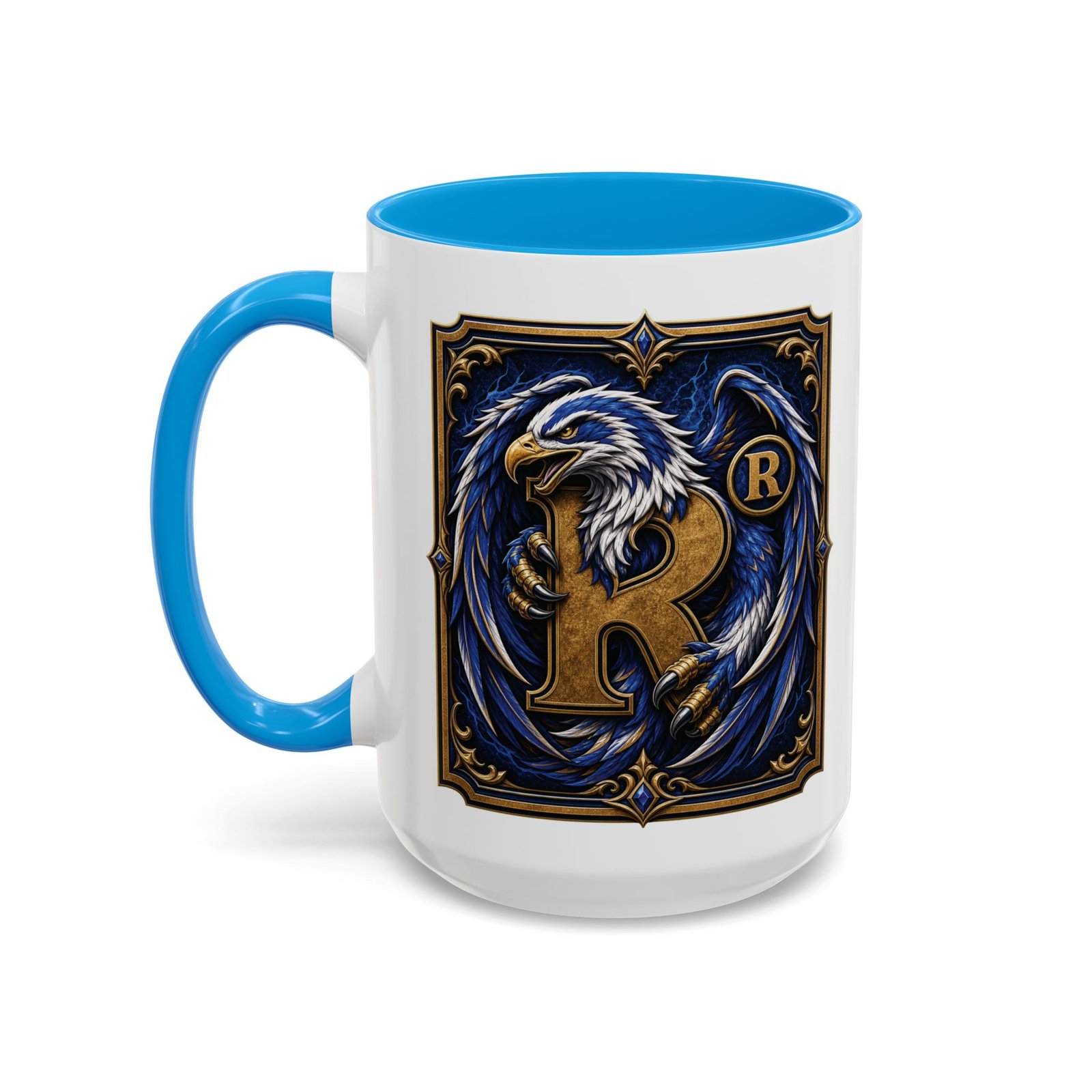 House of Eagle – Accent Color Mug – Wizarding School Wisdom in Every Sip - Image 16