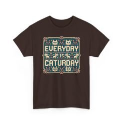 Everyday Is Caturday – Unisex T-Shirt – Feline Festive Vibes - Image 20