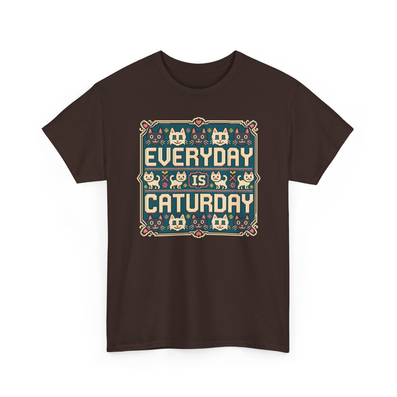 Everyday Is Caturday – Unisex T-Shirt – Feline Festive Vibes - Image 20