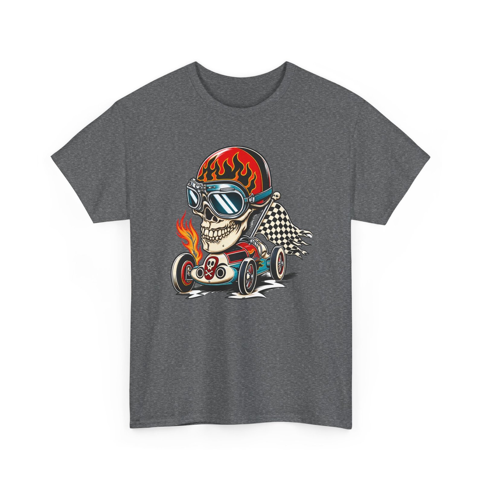 Death Race Skull – Unisex T-Shirt – Full Throttle to the Finish - Image 14