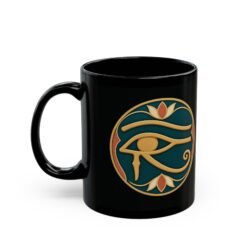 Alternative view of Eye of Horus - Black Mug – Ancient Protection