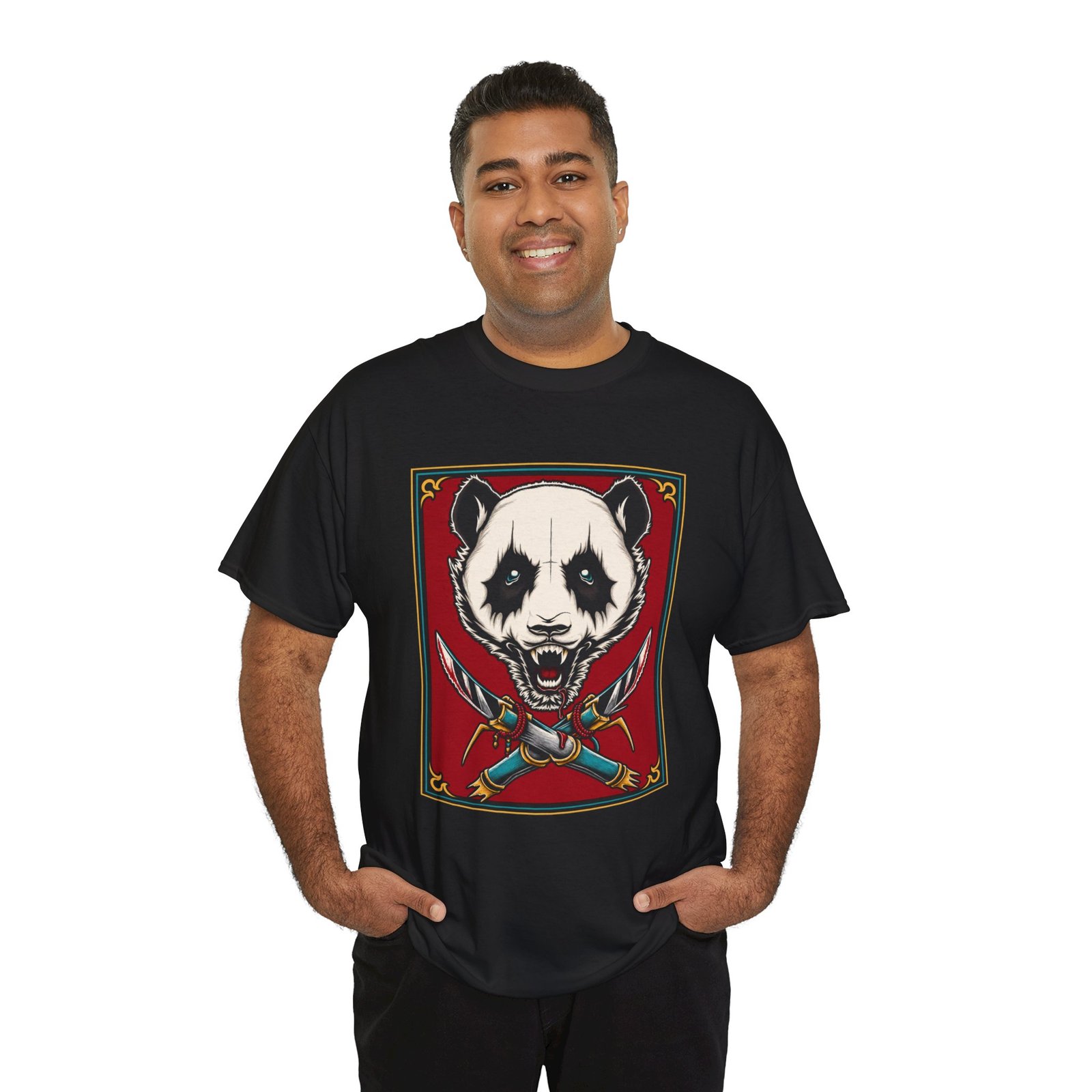 Black Metal Panda – Unisex T-Shirt – Cute, Grim, and Brutal - Image 7