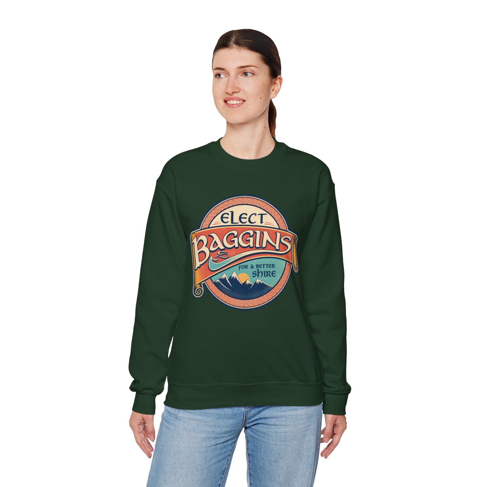 Elect Baggins for The Shire - Unisex Sweatshirt – Campaign in Comfort - Image 7