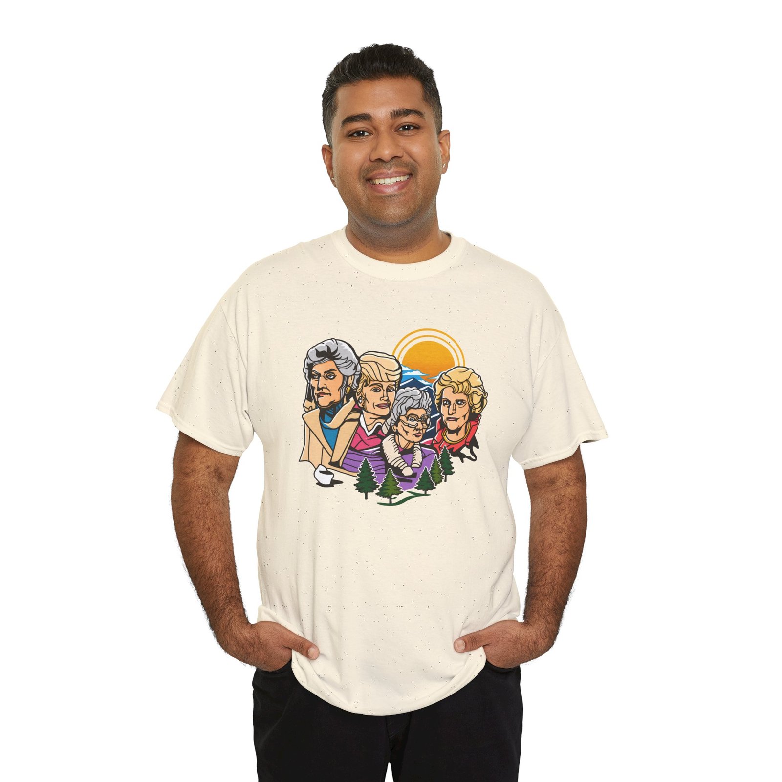 Mount Goldmore - Unisex T-Shirt – Golden Girls Mount Rushmore Parody and Classic TV - Image 11