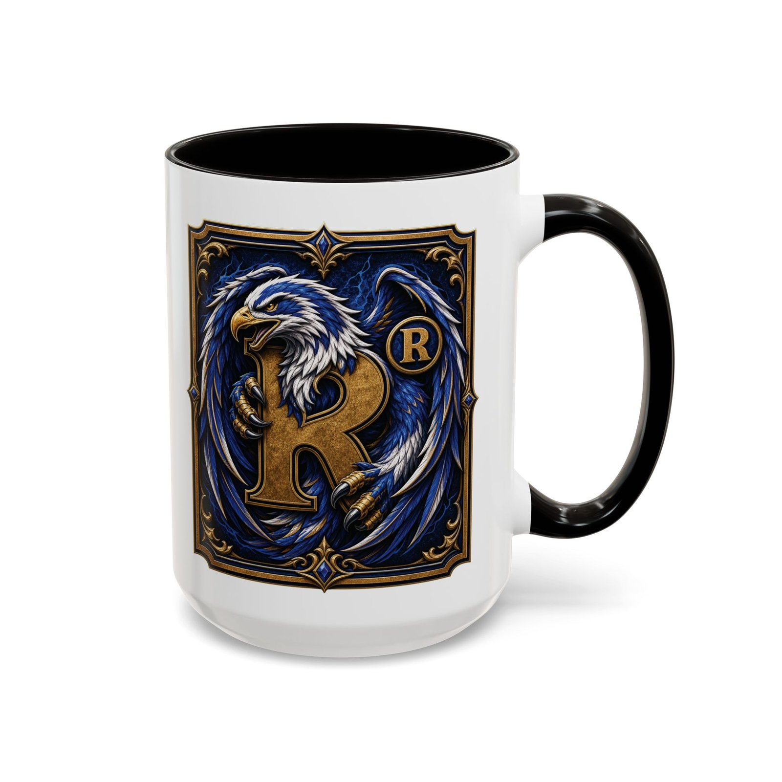 House of Eagle – Accent Color Mug – Wizarding School Wisdom in Every Sip - Image 3
