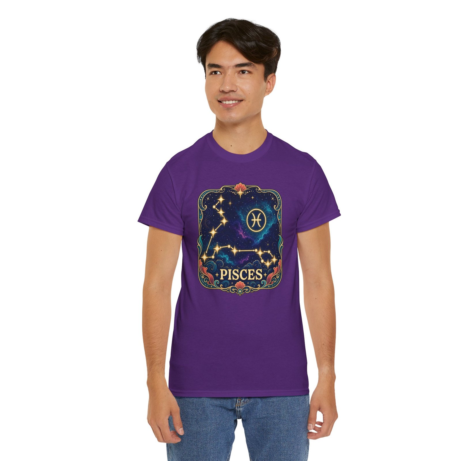 Pisces Constellation - Unisex T-Shirt – Go with the Flow - Image 12