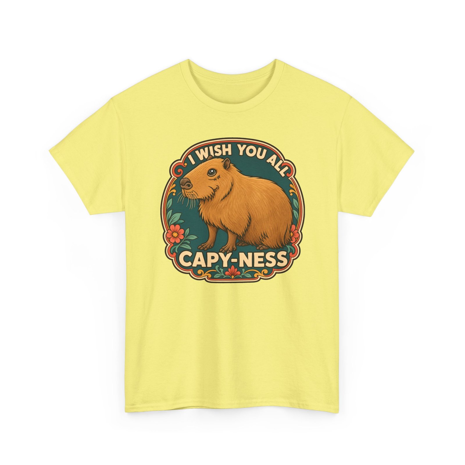 I Wish You All Capy-ness – Unisex T-Shirt – Maximum Chill, Maximum Cute - Image 26