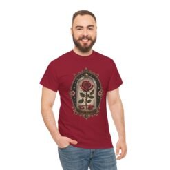 Enchanted Rose - Unisex T-Shirt – Timeless Beauty, Captured in Glass - Image 8