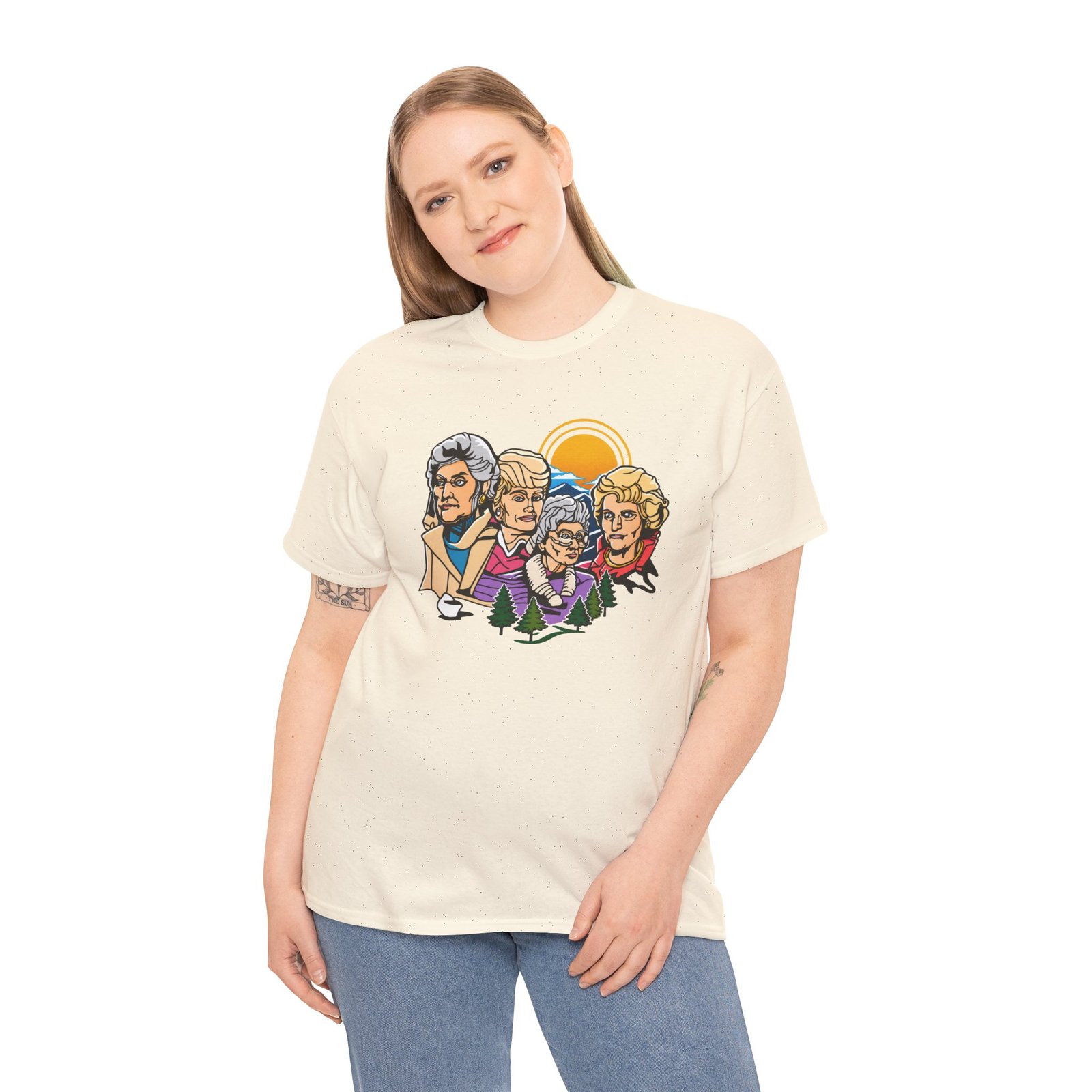 Mount Goldmore - Unisex T-Shirt – Golden Girls Mount Rushmore Parody and Classic TV - Image 7