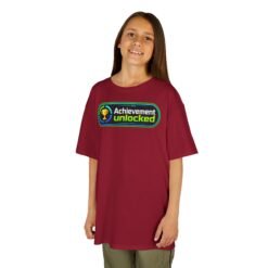 Alternative view of Achievement Unlocked – Kids T-Shirt – Junior Gamer Level Up