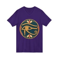 Eye of Horus - Unisex V-Neck T-Shirt – Ancient Symbol, Modern Edge - Image 11
