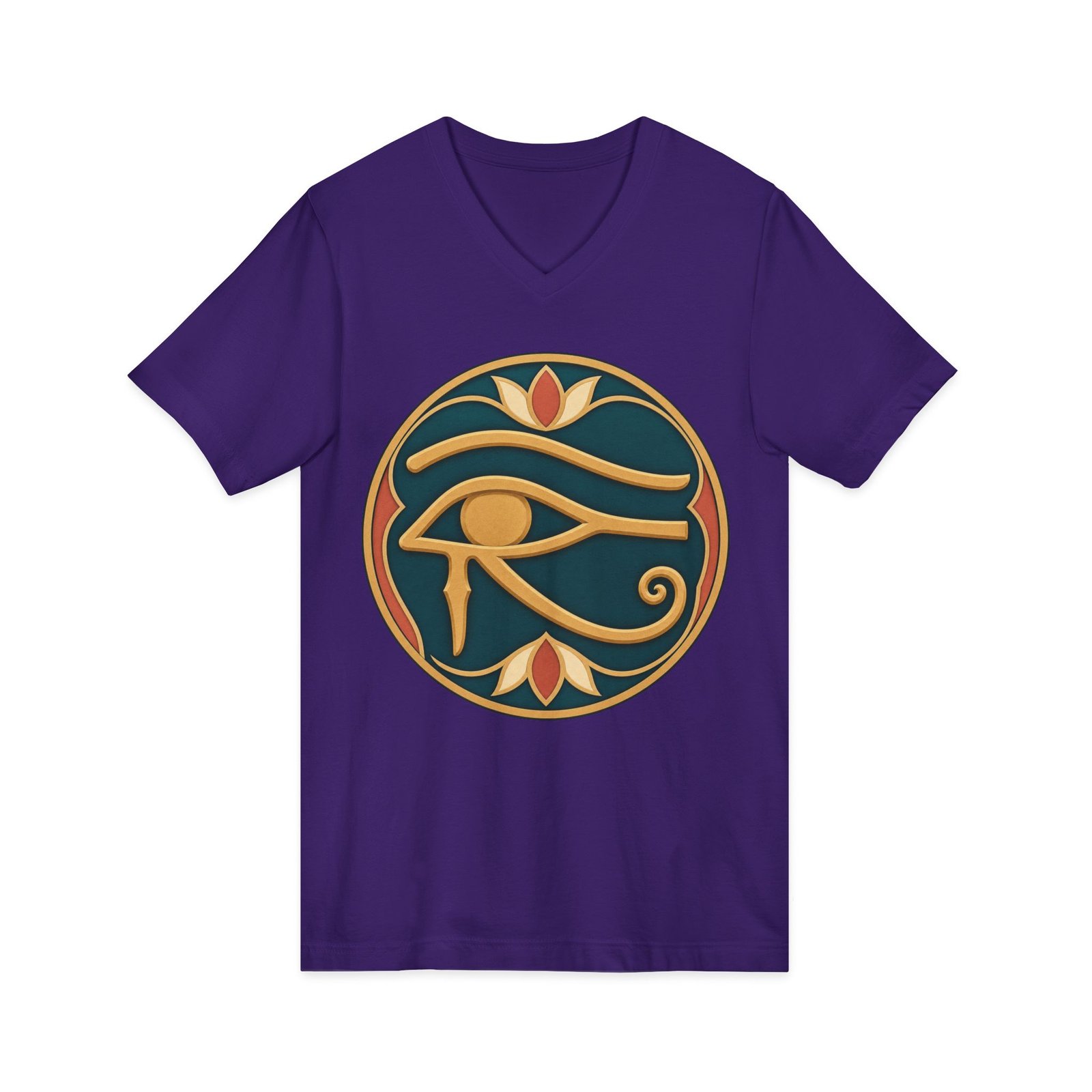 Eye of Horus - Unisex V-Neck T-Shirt – Ancient Symbol, Modern Edge - Image 11