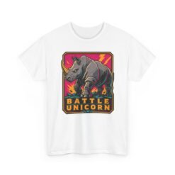 Battle Unicorn - Unisex T-Shirt – Funny Rhino - Fantasy Animal - Image 18