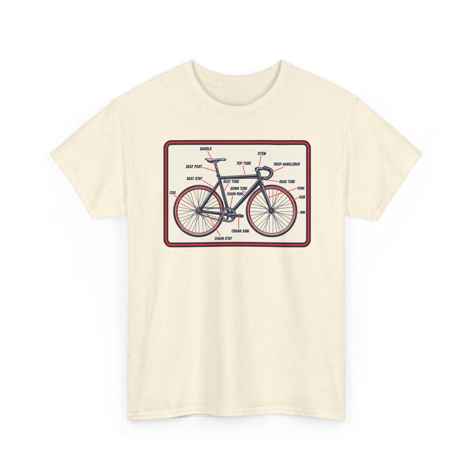Know Your Bike – Unisex T-Shirt – Two-Wheeled Anatomy Lesson - Image 13