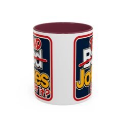 Dad Jokes – Color Accent Mug – Get It? You Will. - Image 4