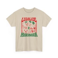 Legalize Marinara - Unisex T-Shirt – Funny Retro Pizza and Italian Food - Image 13