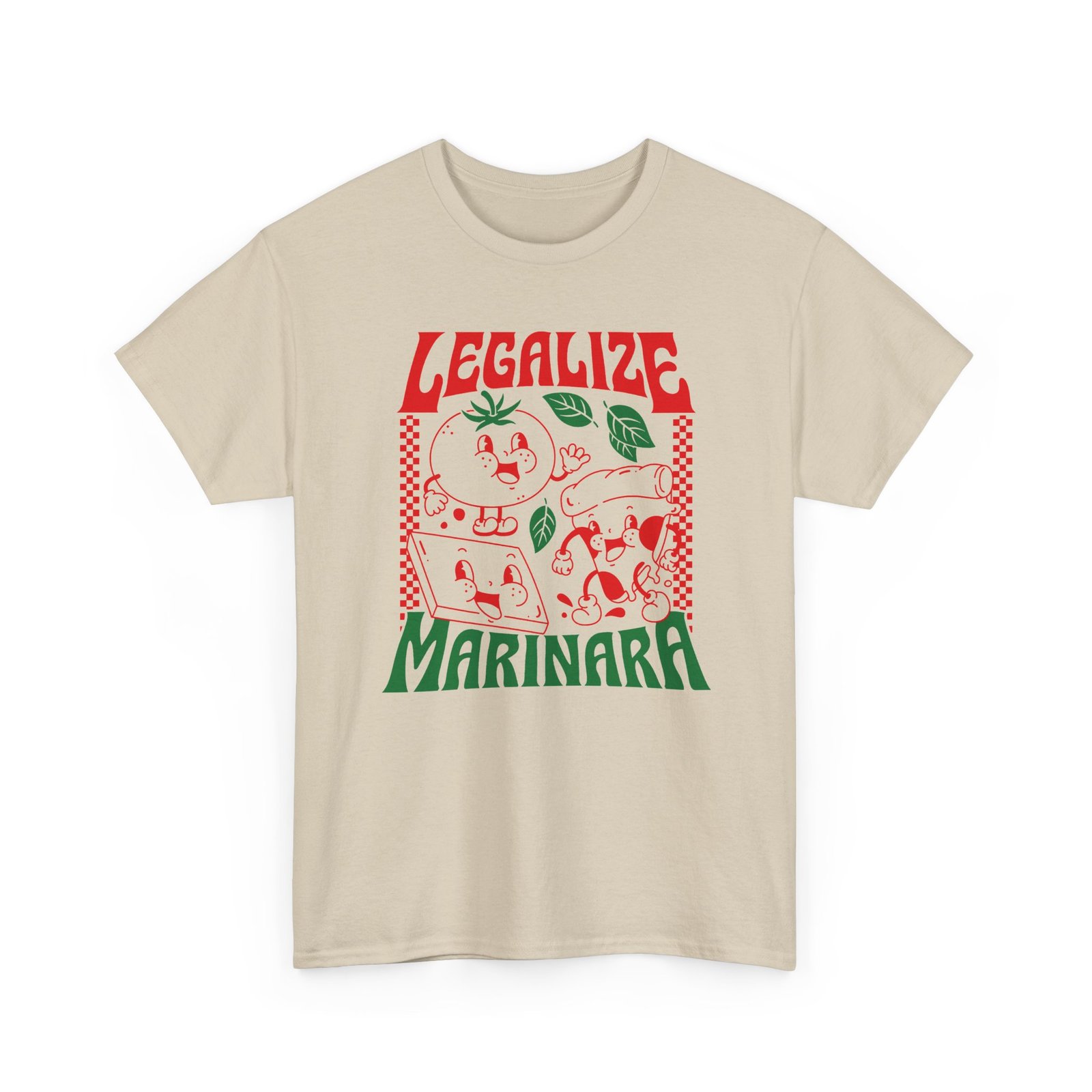 Legalize Marinara - Unisex T-Shirt – Funny Retro Pizza and Italian Food - Image 13