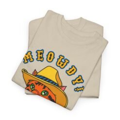 Meowdy! Cowboy Cat – Unisex T-Shirt – Howdy, Purrtner - Image 3