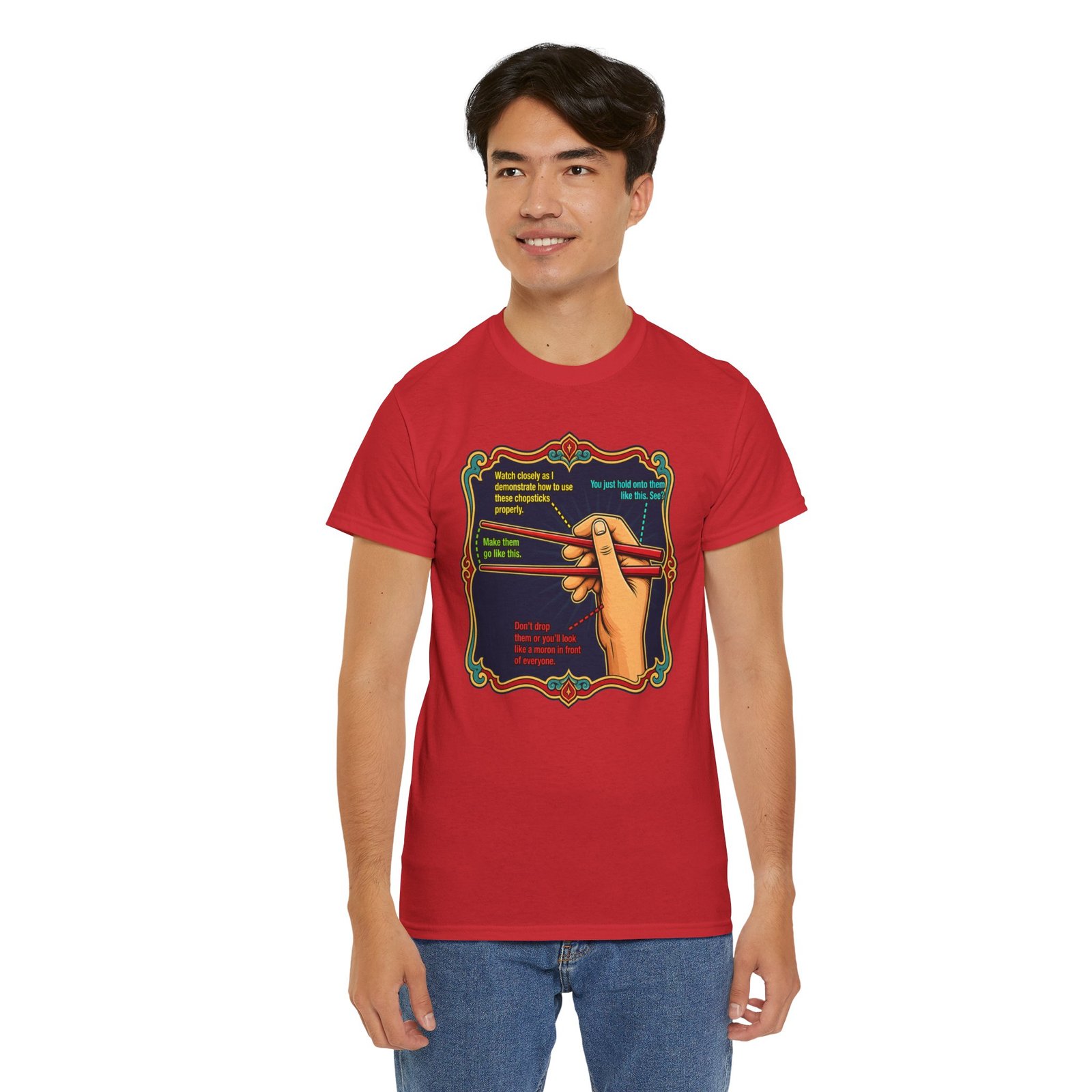 Chopsticks 101 – Unisex T-Shirt – Master the Art, One Bite at a Time - Image 8