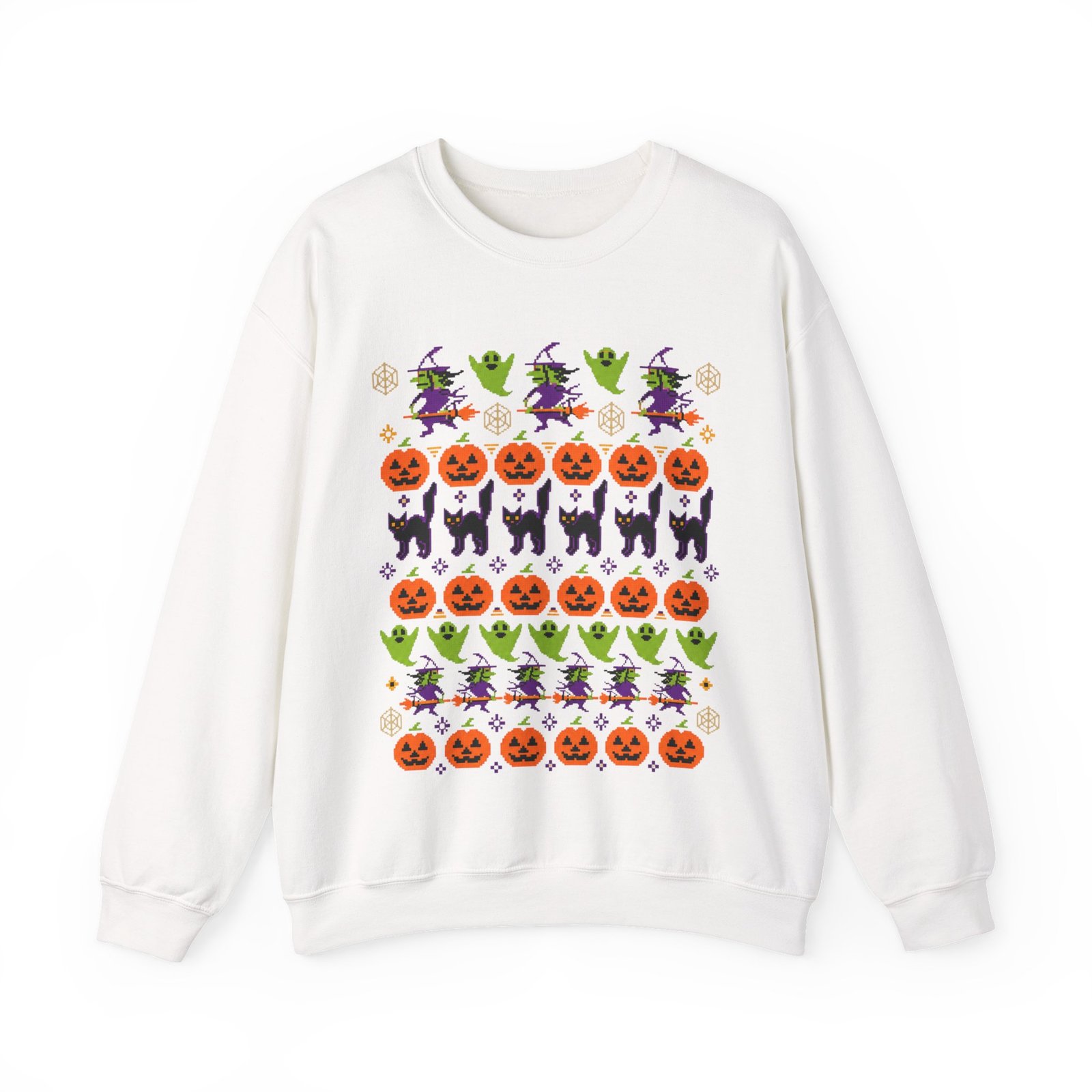Halloween Ugly Sweater - Unisex Sweatshirt – Spooky Season Full Pattern