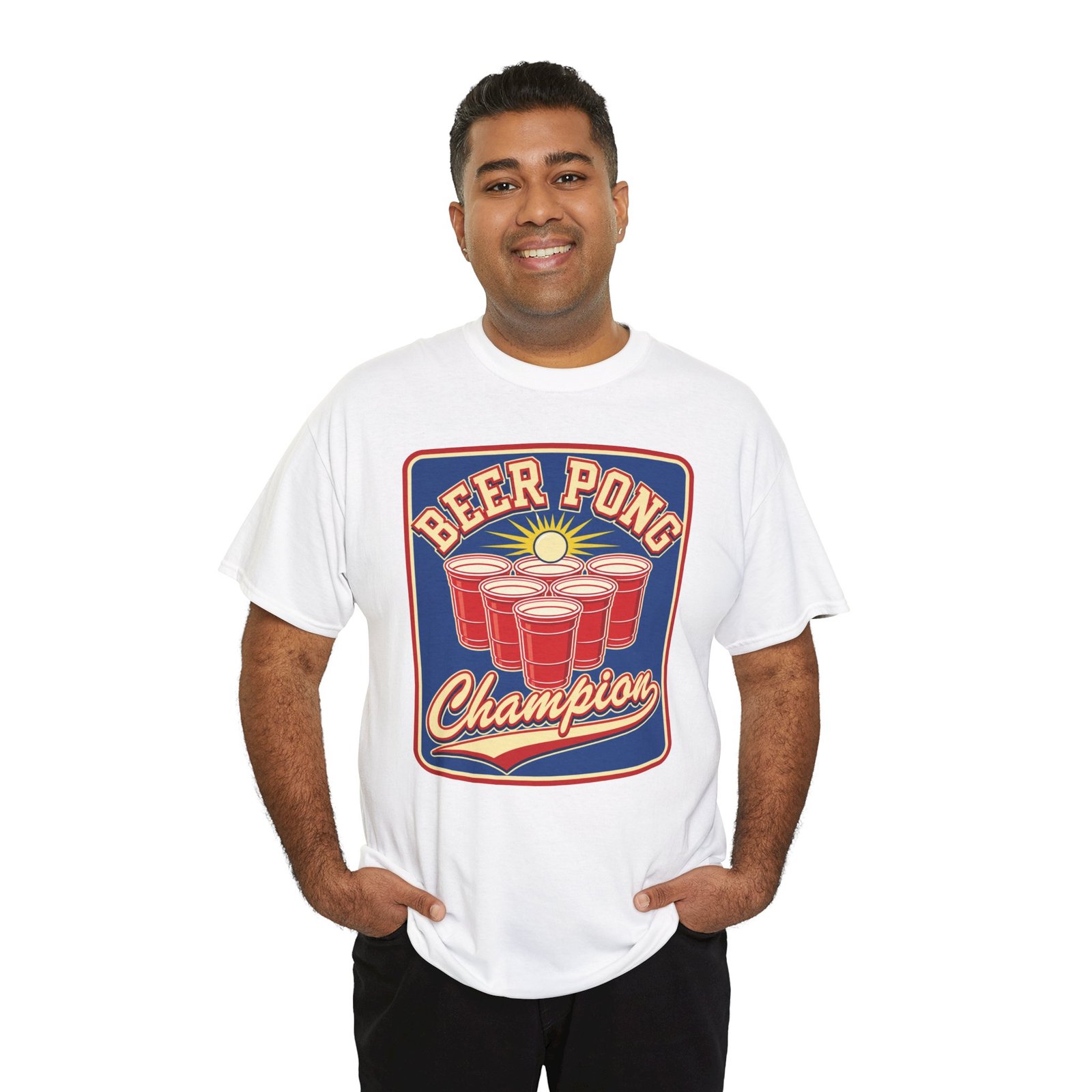 Beer Pong Champion – Unisex T-Shirt – Raise Your Cup to Victory - Image 3