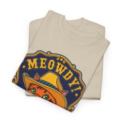 Meowdy! Cowboy Cat - Unisex T-Shirt – Howdy, Purrtner - Image 3