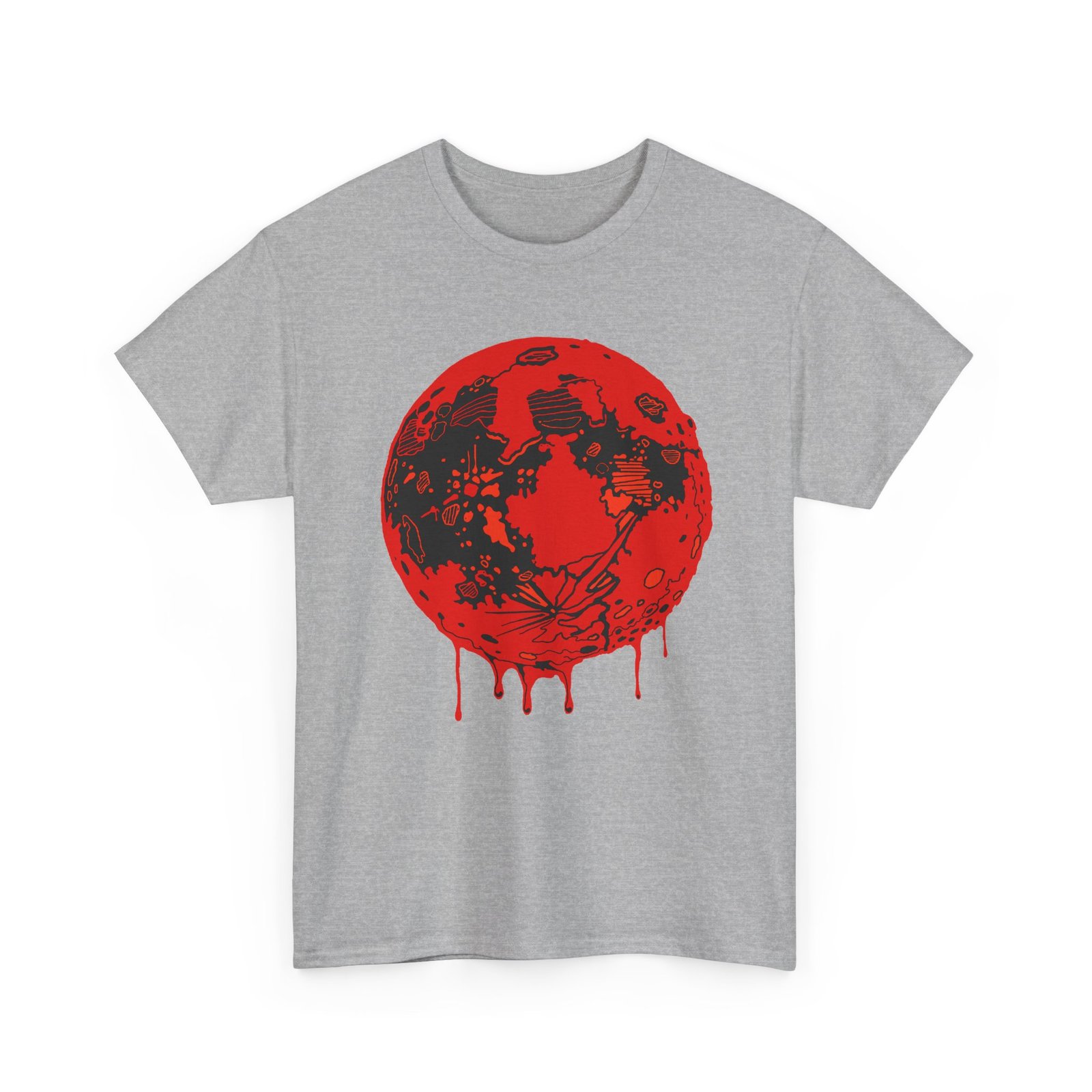 Blood Moon - Unisex – Gothic - Red Lunar Eclipse - Horror Shirt - Image 15