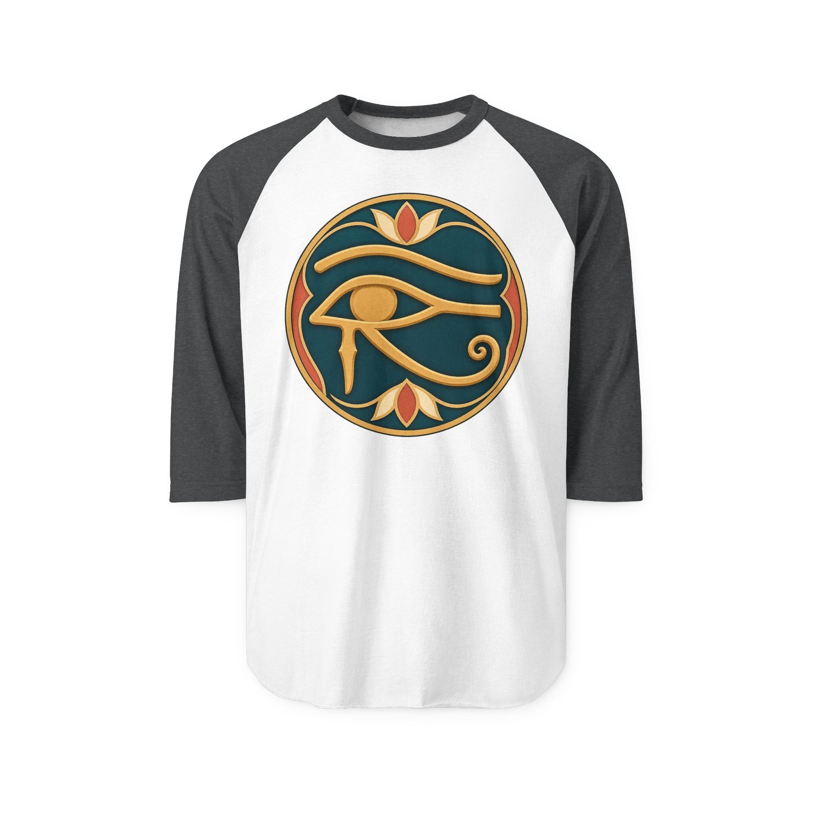 Eye of Horus - Unisex Raglan T-Shirt – Ancient Symbol, Sporty Style