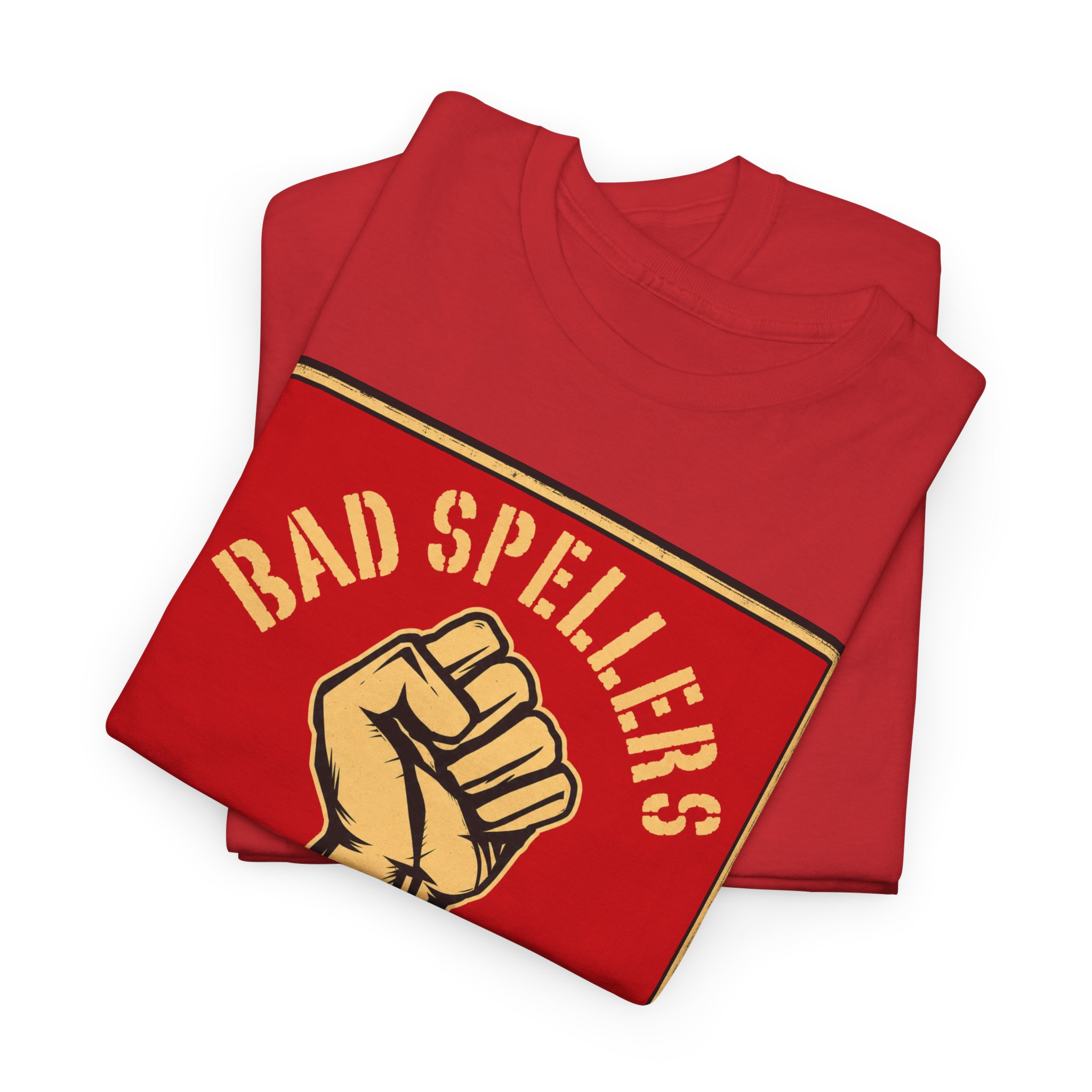 Bad Spellers Untie! – Unisex T-Shirt – Power to the Typo People - Image 3
