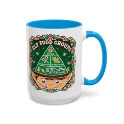 Elf Food Groups – Color Accent Mug – Sweet Sips, North Pole Style - Image 33